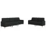 Zweiteiliges Sofaset in schwarzem Stoff. von , Sofas - Ref: Foro24-3278323, Preis: 479,95 €, Rabatt: %