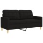 Juego de sofás 2 piezas tela negro by , Sofas - Ref: Foro24-3278323, Price: 487,50 €, Discount: %