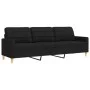 Zweiteiliges Sofaset in schwarzem Stoff. von , Sofas - Ref: Foro24-3278323, Preis: 479,95 €, Rabatt: %