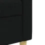 Juego de sofás con reposapiés 3 piezas tela negro by , Sofas - Ref: Foro24-3278331, Price: 533,69 €, Discount: %