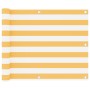 Balkonmarkise aus weißem und gelbem Oxford-Stoff, 75 x 600 cm von vidaXL, Sonnenschirme - Ref: Foro24-134903, Preis: 27,18 €,...