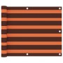 Balcony awning orange and brown oxford fabric 75x600 cm by vidaXL, Umbrellas - Ref: Foro24-134927, Price: 24,21 €, Discount: %