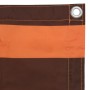 Toldo para balcón tela oxford naranja y marrón 75x600 cm
