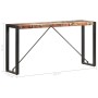 Solid recycled wood console table 150x35x76 cm by , Side tables - Ref: Foro24-285949, Price: 124,17 €, Discount: %