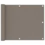 Toldo para balcón de tela Oxford gris taupe 75x300 cm de vidaXL, Sombrillas - Ref: Foro24-134984, Precio: 18,08 €, Descuento: %