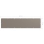 Toldo para balcón de tela Oxford gris taupe 75x300 cm