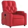 Reclining massage armchair in red synthetic leather by , Armchairs - Ref: Foro24-372515, Price: 214,17 €, Discount: %