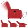 Reclining massage armchair in red synthetic leather by , Armchairs - Ref: Foro24-372515, Price: 214,17 €, Discount: %