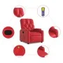 Massage-Sessel, verstellbar, aus Kunstleder, rot von , Sessel - Ref: Foro24-372515, Preis: 214,13 €, Rabatt: %