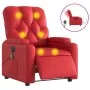Red artificial leather electric reclining massage chair by , Armchairs - Ref: Foro24-3204770, Price: 270,58 €, Discount: %