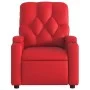 Red artificial leather electric reclining massage chair by , Armchairs - Ref: Foro24-3204770, Price: 270,58 €, Discount: %