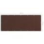 Toldo para balcón tela oxford marrón 120x300 cm de vidaXL, Sombrillas - Ref: Foro24-135076, Precio: 19,97 €, Descuento: %