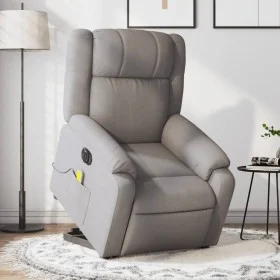 Elektrischer, verstellbarer, wiederverstellbarer Massagesessel aus taupefarbenem Stoff. von , Sessel - Ref: Foro24-3205246, P...