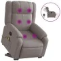 Electric reclining and lift massage armchair in taupe fabric by , Armchairs - Ref: Foro24-3205246, Price: 379,07 €, Discount: %