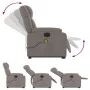 Sillón de masaje eléctrico reclinable elevable tela taupé de , Sillones - Ref: Foro24-3205246, Precio: 401,61 €, Descuento: %