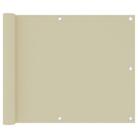 Toldo para balcón tela oxford crema 75x500 cm de vidaXL, Sombrillas - Ref: Foro24-134950, Precio: 22,58 €, Descuento: %