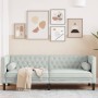 Chesterfield 3-seater sofa with light gray velvet cushions by , Sofas - Ref: Foro24-372693, Price: 255,72 €, Discount: %