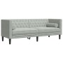 Chesterfield 3-seater sofa with light gray velvet cushions by , Sofas - Ref: Foro24-372693, Price: 255,72 €, Discount: %