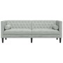 Chesterfield 3-seater sofa with light gray velvet cushions by , Sofas - Ref: Foro24-372693, Price: 255,72 €, Discount: %