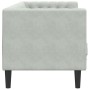 Chesterfield 3-seater sofa with light gray velvet cushions by , Sofas - Ref: Foro24-372693, Price: 255,72 €, Discount: %