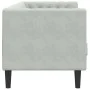 Chesterfield 3-seater sofa with light gray velvet cushions by , Sofas - Ref: Foro24-372693, Price: 273,24 €, Discount: %