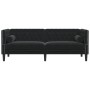Chesterfield 3-seater sofa with black velvet cushions by , Sofas - Ref: Foro24-372698, Price: 276,18 €, Discount: %