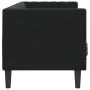 Sofá Chesterfield 3 plazas con cojines terciopelo negro de , Sofás - Ref: Foro24-372698, Precio: 364,02 €, Descuento: %