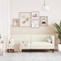 Chesterfield-Sofa mit 3 Sitzen und cremeweißen Samtkissen. von , Sofas - Ref: Foro24-372700, Preis: 315,30 €, Rabatt: %