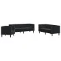 Set de sofás Chesterfield con cojines 3 piezas terciopelo negro de , Sofás - Ref: Foro24-3209286, Precio: 811,04 €, Descuento: %