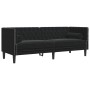 Chesterfield sofa set with 3 black velvet cushions. by , Sofas - Ref: Foro24-3209286, Price: 740,51 €, Discount: %