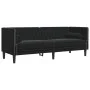 Chesterfield sofa set with 3 black velvet cushions. by , Sofas - Ref: Foro24-3209286, Price: 876,33 €, Discount: %