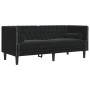 Chesterfield sofa set with 3 black velvet cushions. by , Sofas - Ref: Foro24-3209286, Price: 740,51 €, Discount: %
