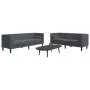 Set sofás Chesterfield con cojines 2 pzs terciopelo gris oscuro de , Sofás - Ref: Foro24-3209292, Precio: 639,78 €, Descuento: %