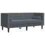 Chesterfield sofa set with 2 dark gray velvet cushions. by , Sofas - Ref: Foro24-3209292, Price: 640,25 €, Discount: %
