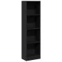 Schwarzes Regal aus Ingenieurholz 40x24x143 cm von , Bücherregale und Regale - Ref: Foro24-857784, Preis: 45,41 €, Rabatt: %