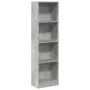 Engineered wood gray concrete shelf 40x24x143 cm by , Bookcases and shelves - Ref: Foro24-857786, Price: 45,31 €, Discount: %