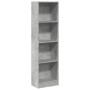 Estantería de madera de ingeniería gris hormigón 40x24x143 cm de , Librerías y estanterías - Ref: Foro24-857786, Precio: 43,4...