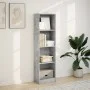 Engineered wood gray concrete shelf 40x24x143 cm by , Bookcases and shelves - Ref: Foro24-857786, Price: 45,31 €, Discount: %
