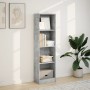 Estantería de madera de ingeniería gris hormigón 40x24x143 cm de , Librerías y estanterías - Ref: Foro24-857786, Precio: 43,4...