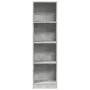 Engineered wood gray concrete shelf 40x24x143 cm by , Bookcases and shelves - Ref: Foro24-857786, Price: 45,31 €, Discount: %