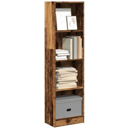 Regal aus Holzwerkstoff in verwitterter Farbe, 40x24x143 cm. von , Bücherregale und Regale - Ref: Foro24-857790, Preis: 45,82...