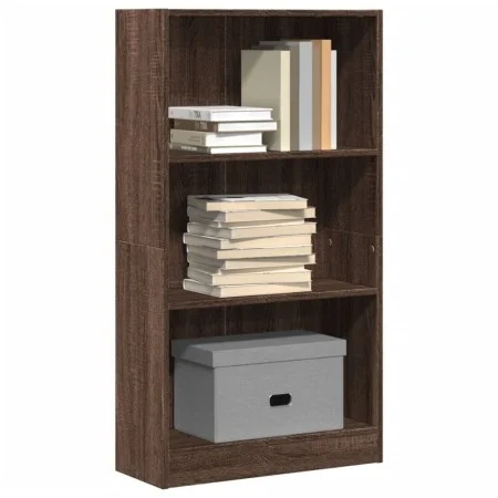 Estantería de madera de ingeniería marrón roble 60x24x109 cm de , Librerías y estanterías - Ref: Foro24-857809, Precio: 46,17...