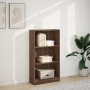 Engineered wood brown oak bookshelf 60x24x109 cm by , Bookcases and shelves - Ref: Foro24-857809, Price: 46,81 €, Discount: %