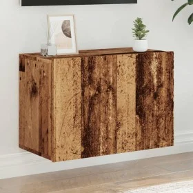 Wall-mounted TV stand made of aged wood, 60x30x41 cm by , Closets and storage - Ref: Foro24-857662, Price: 40,35 €, Discount: %