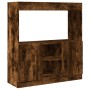 Rauchiger Eichenfurnier-Holzschrank 92x33x100 cm von , Bücherregale und Regale - Ref: Foro24-855128, Preis: 72,53 €, Rabatt: %