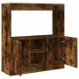 Engineered wood smoked oak sideboard 92x33x100 cm by , Bookcases and shelves - Ref: Foro24-855128, Price: 71,63 €, Discount: %