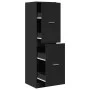 Medizinschrank aus schwarzer Ingenieurholz-MDF 30x41x174,5 cm. von , Schließfächer und Lagerschränke - Ref: Foro24-3309637, P...