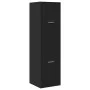 Medizinschrank aus schwarzer Ingenieurholz-MDF 30x41x174,5 cm. von , Schließfächer und Lagerschränke - Ref: Foro24-3309637, P...