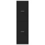 Medizinschrank aus schwarzer Ingenieurholz-MDF 30x41x174,5 cm. von , Schließfächer und Lagerschränke - Ref: Foro24-3309637, P...