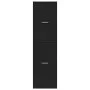 Medizinschrank aus schwarzer Ingenieurholz-MDF 30x41x174,5 cm. von , Schließfächer und Lagerschränke - Ref: Foro24-3309637, P...